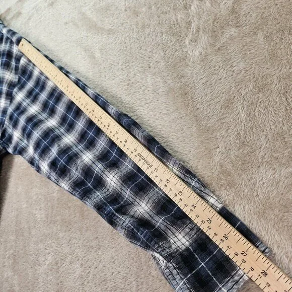 Eddie Bauer Button-Down Shirt Plaid Long Sleeve Big and Tall Mens Sz XLT Outdoor - Picture 6 of 10